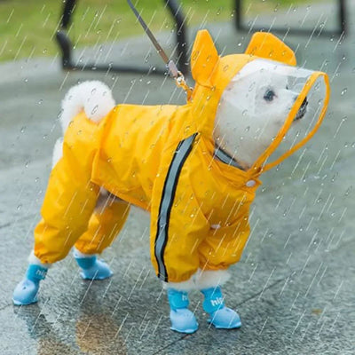 Bear Shape Dog Raincoat